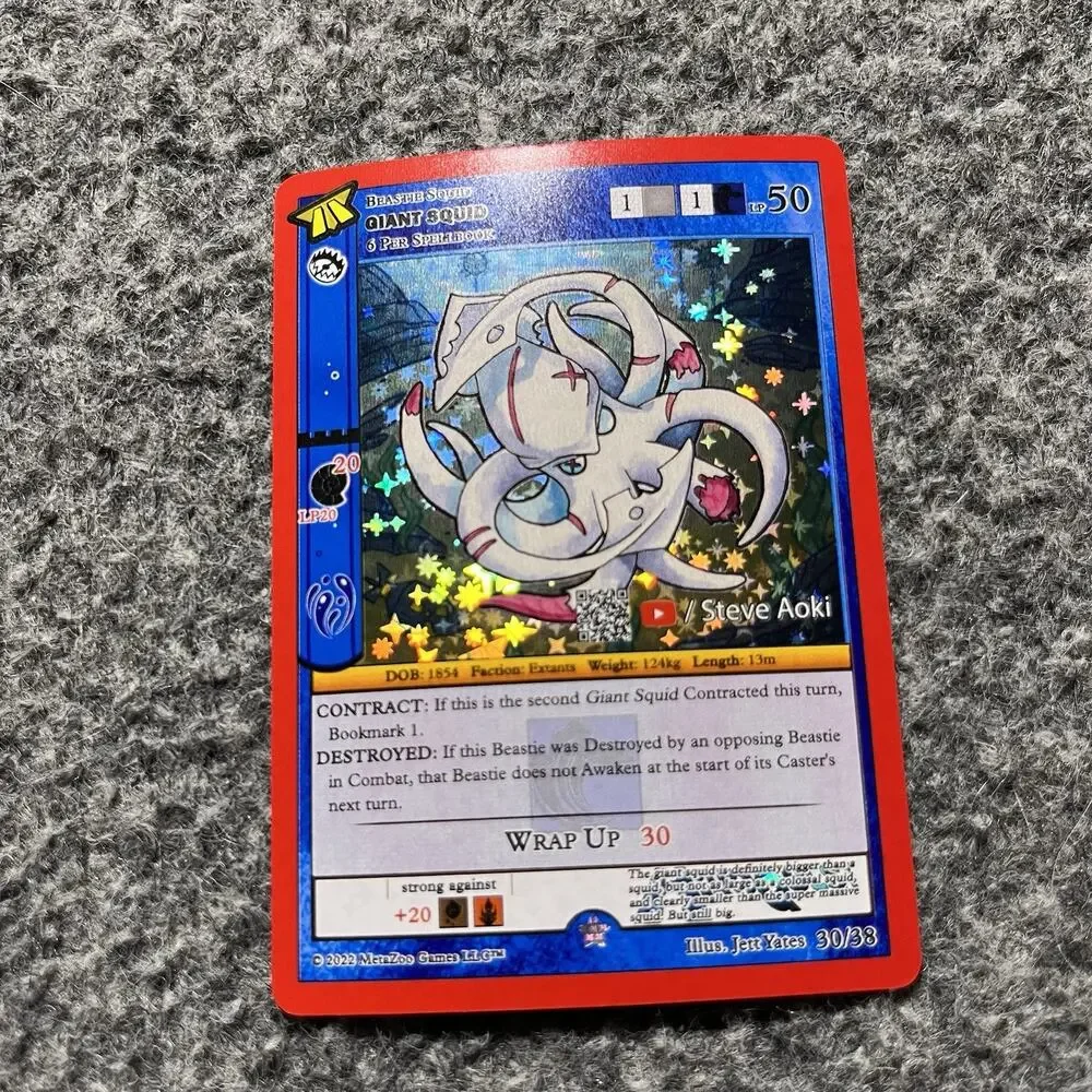 Metazoo HiroQuest Giant Squid Full Holo 30/38 YouTube Music NM Pack Fresh